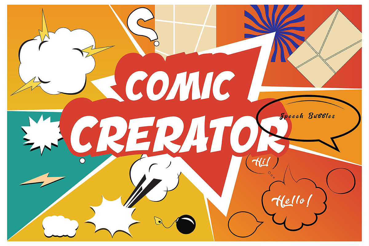 Vector Comic Creator, a Decorative Illustration by Photoshop Action (Photo 1 of 5)