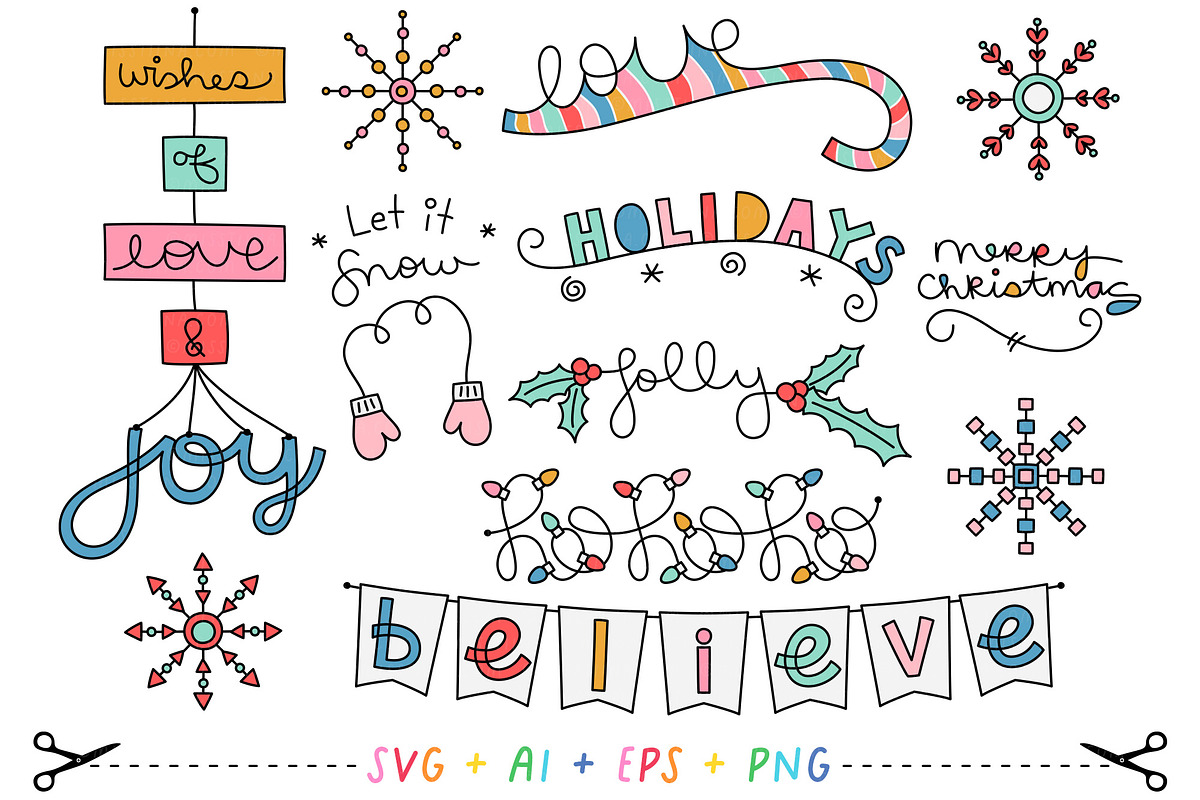 Christmas Wish Collection Bundle, an Illustration by Miss Tiina (Photo 5 of 9)