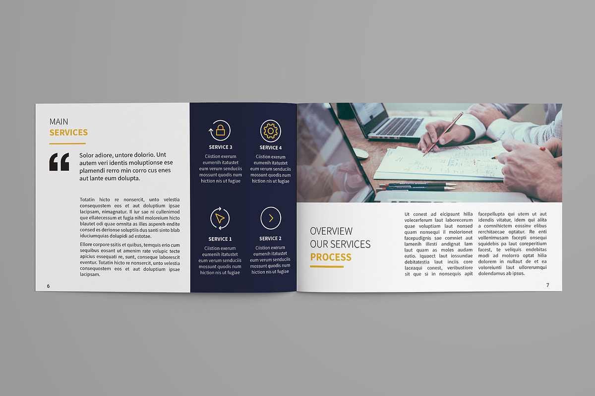 A5 Simple Brochure, a Brochure Template by BoriesBechker (Photo 3 of 9)