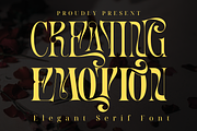 Creating Emotion Font, a Serif Font by 177Studio (Thumbnail 1 of 8)