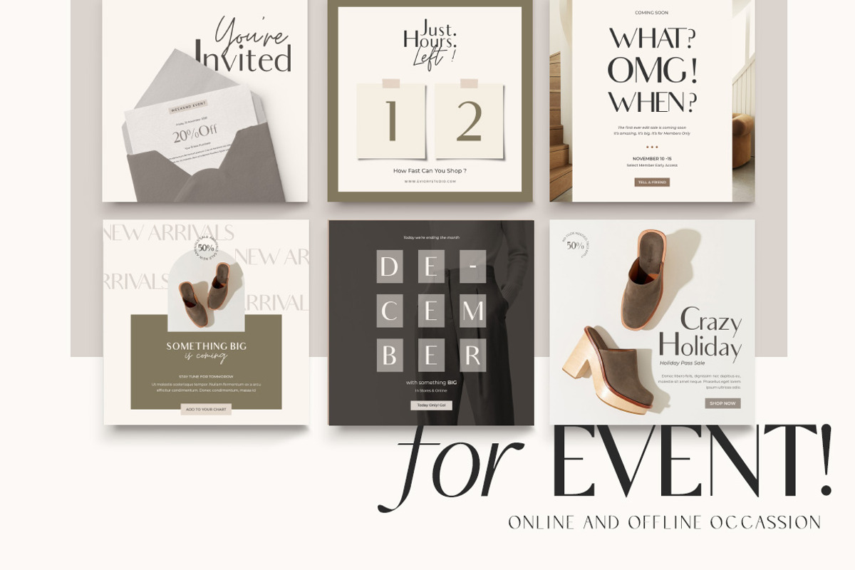 Instagram Shop Engagement | CANVA PS, a Social Media Template by Eviory (Photo 13 of 19)