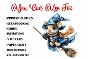 Halloween Wizard Animal Clipart, a Seasonal Illustration by fashionaddict (Thumbnail 5 of 7)