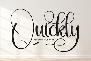 Quickly Script Font