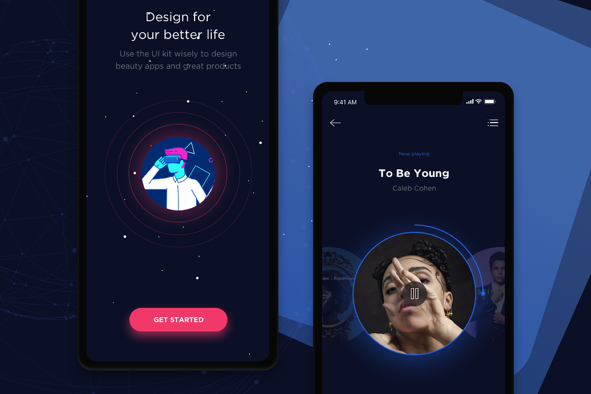 Noway Mobile App UI Kit, an UI Kit Template by No.13 (Photo 3 of 6)
