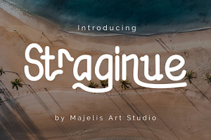 Straginue, a Handwritten Font by Majelis Art