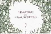 Olive branches vector illustration, a Food Illustration by Ann Astro (Thumbnail 3 of 7)