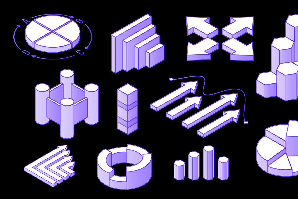 3D Vector Charts, Graphs & Diagram, a Technology Illustration by Abdulrehman58 (Photo 3 of 5)