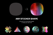 Holo Sticker Generator, a Product Mockup by BULBFISH (Thumbnail 3 of 8)