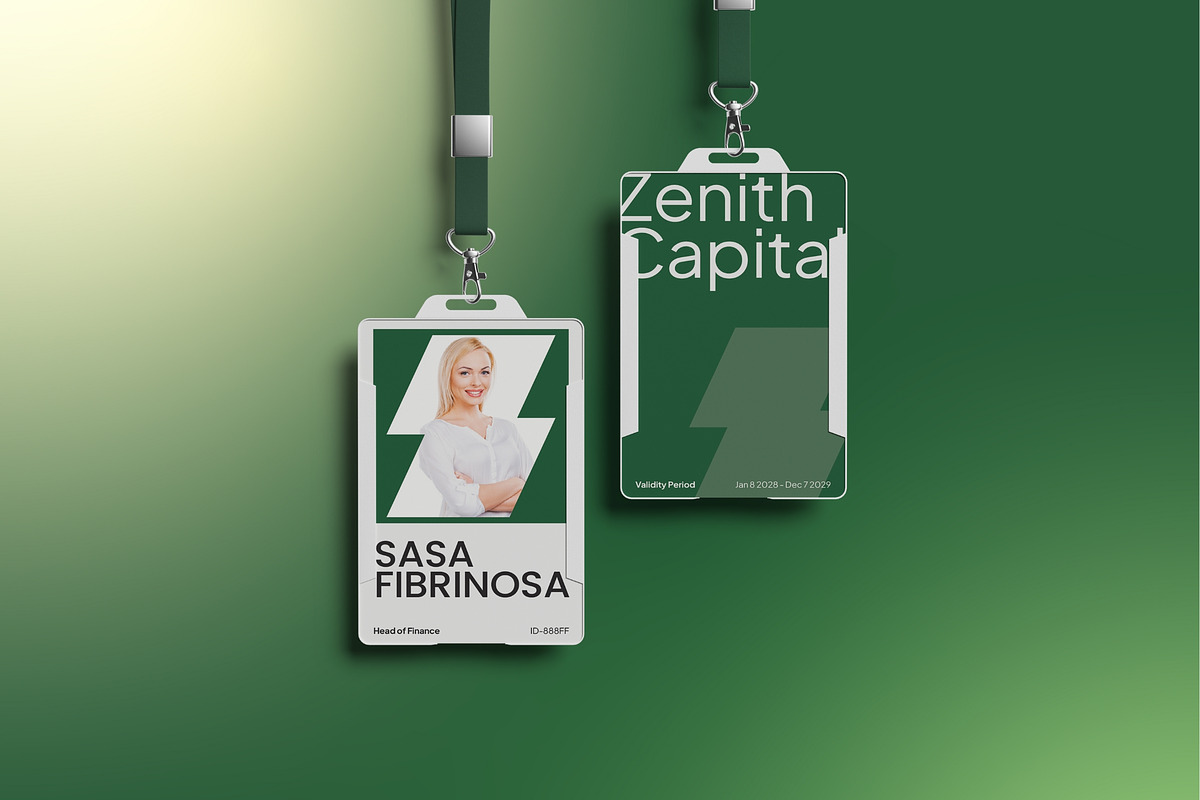 ID Card Template, a Card Template by FIBRINOSÄ (Photo 1 of 3)
