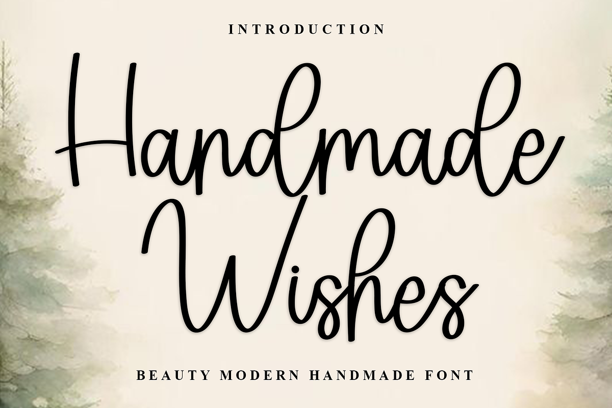 Handmade Wishes, a Handwritten Font by FreshTypeINK (Photo 1 of 8)