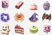 Watercolor Halloween Sweets Clipart, an Illustration by Black Bird Studio (Thumbnail 4 of 6)