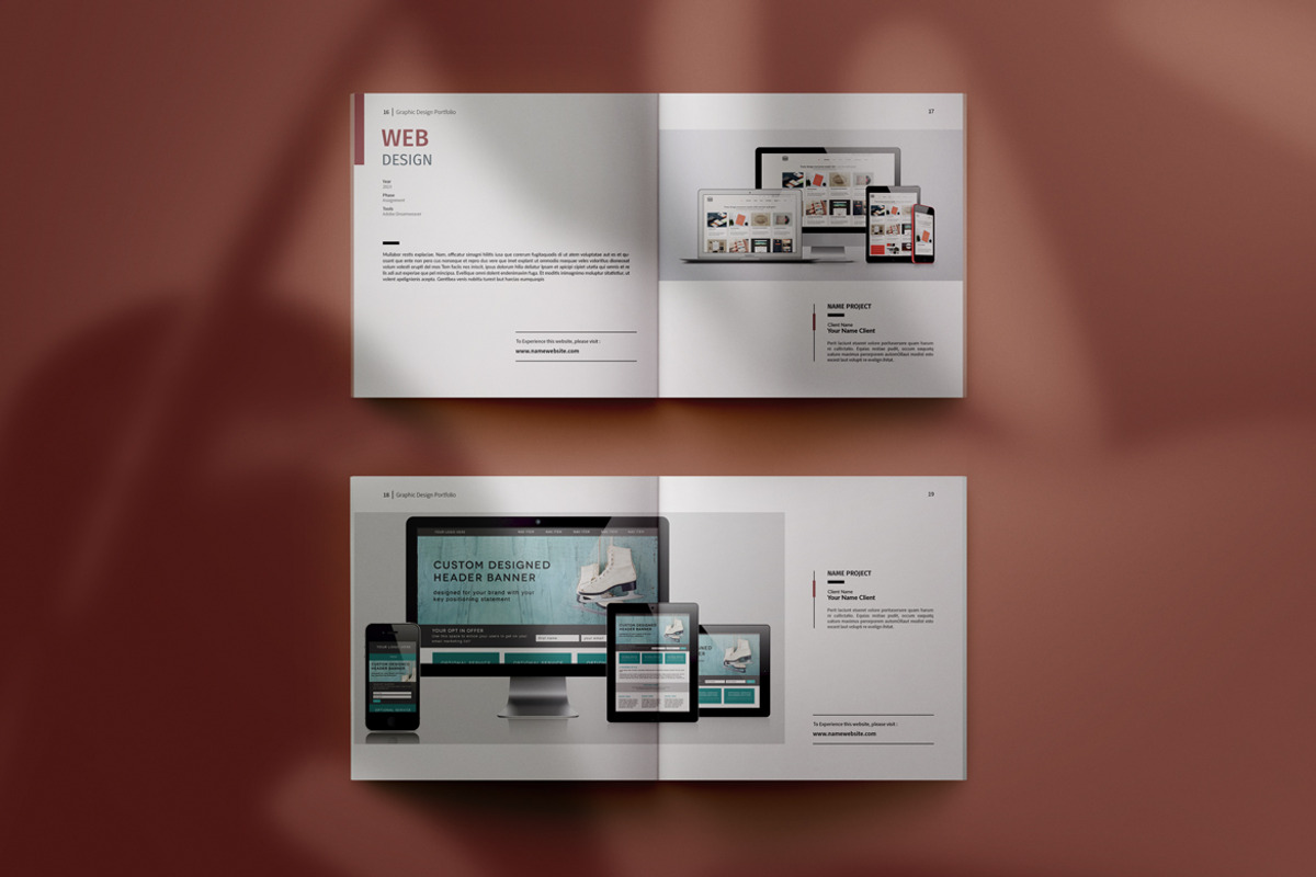 Graphic Design Portfolio, a Brochure Template by adekfotografia (Photo 7 of 14)