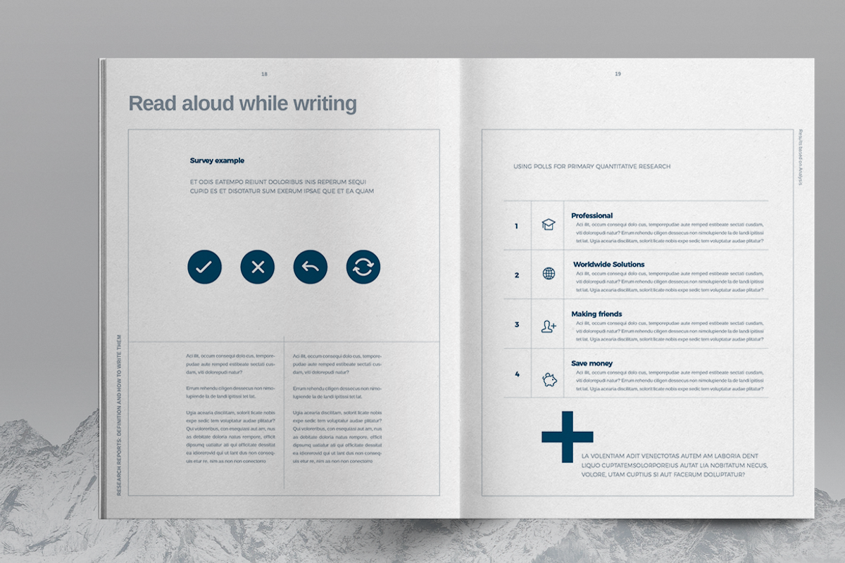 Research Report Brochure Template