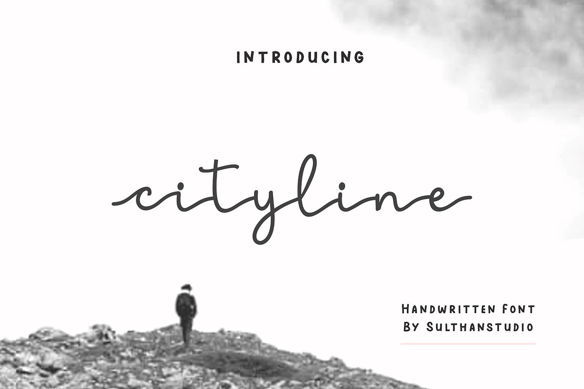 City line, a Handwritten Font by Sulthan Studio (Photo 1 of 6)