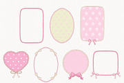 Coquette Frame Clipart, a Decorative Illustration by TitaLivingArt (Thumbnail 4 of 10)