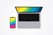 Apple Mobile Devices 8 Mockups, an iPhone Mockup by Spojeeto Devices Mockups (Thumbnail 3 of 9)