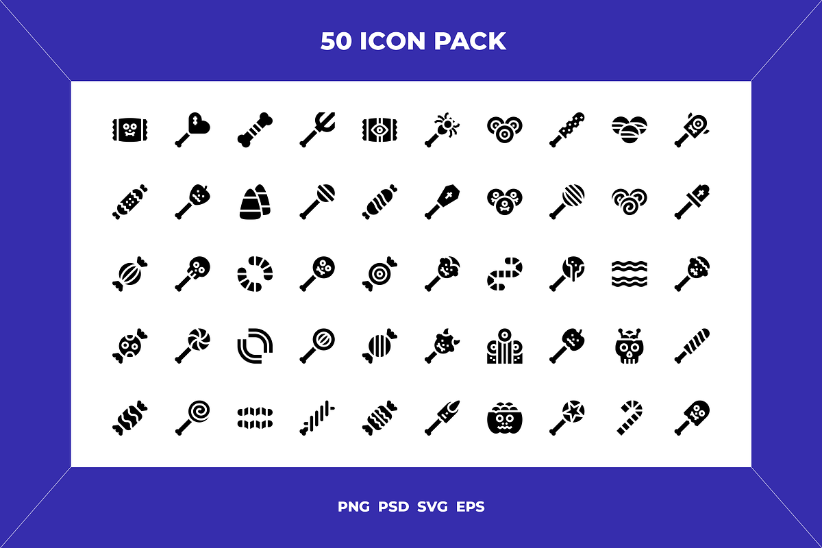 Halloween sweets and candies icons, an Icon by Wencory (Photo 1 of 2)