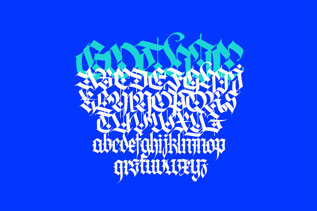 Gothic vector letters, an Object Graphic by GeekClick (Photo 2 of 7)