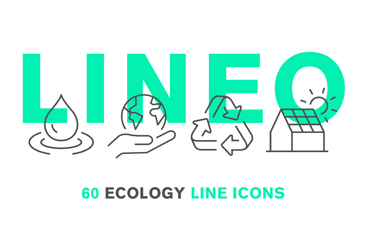 LINEO - 60 ECOLOGY ICONS, an Outline Icon by sharpnose (Photo 1 of 6)