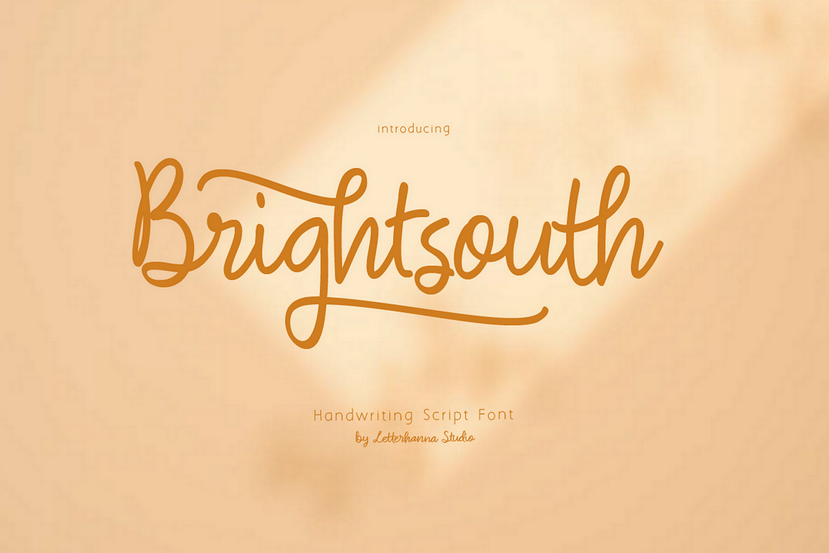 Brightsouth Font, a Handwritten Font by Letterhanna Studio (Photo 1 of 20)