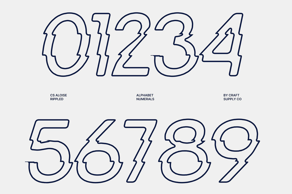 CS Aloise Rippled, a Sans Serif Font by Craft Supply Co. (Photo 5 of 8)
