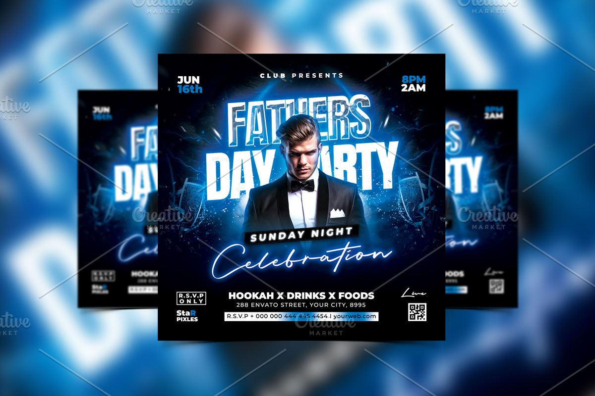 Fathers Day Flyer, a Flyer Template by StarPixles11 (Photo 1 of 3)