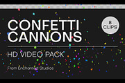 Confetti Cannon Video Overlay Pack, a Background Graphic by Enchanted Studios (Thumbnail 1 of 5)