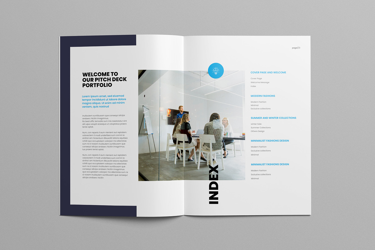 Pitch Deck Template, a Brochure Template by Pixelpick (Photo 2 of 9)