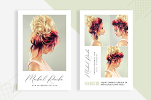 3 Fashion Comp Card Template