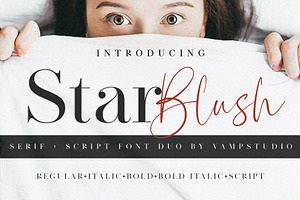 Star Blush Elegant Font Duo