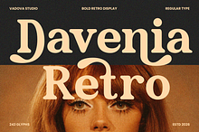 Davenia Retro Display Font