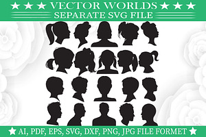 Head Svg, Profile Svg