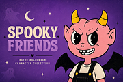 Spooky Friends- Halloween Collection, a Seasonal Illustration by Alina Sh (Thumbnail 1 of 9)
