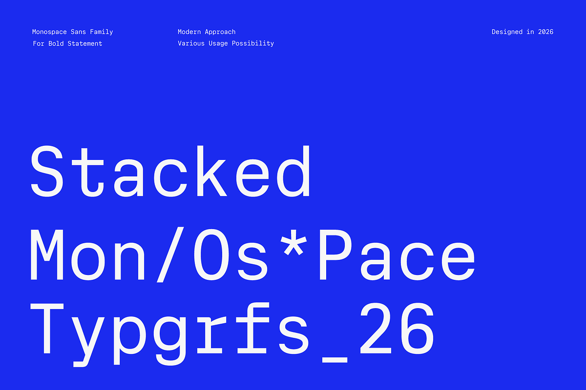 Cx Mono; 12 Fixed Width Fonts, a Sans Serif Font by Eko Bimantara (Photo 2 of 13)