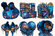 Neon Glow Party Clipart Bundle, a Person Illustration by Design Scotch (Thumbnail 3 of 9)