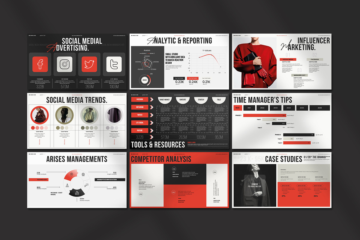 Social Media Manager's Kit, a Presentation Template by Aura Agency (Photo 9 of 11)