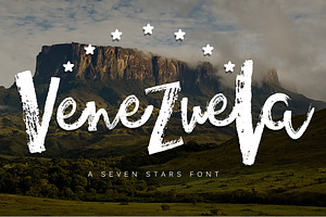 Venezuela - Dry Brush Font