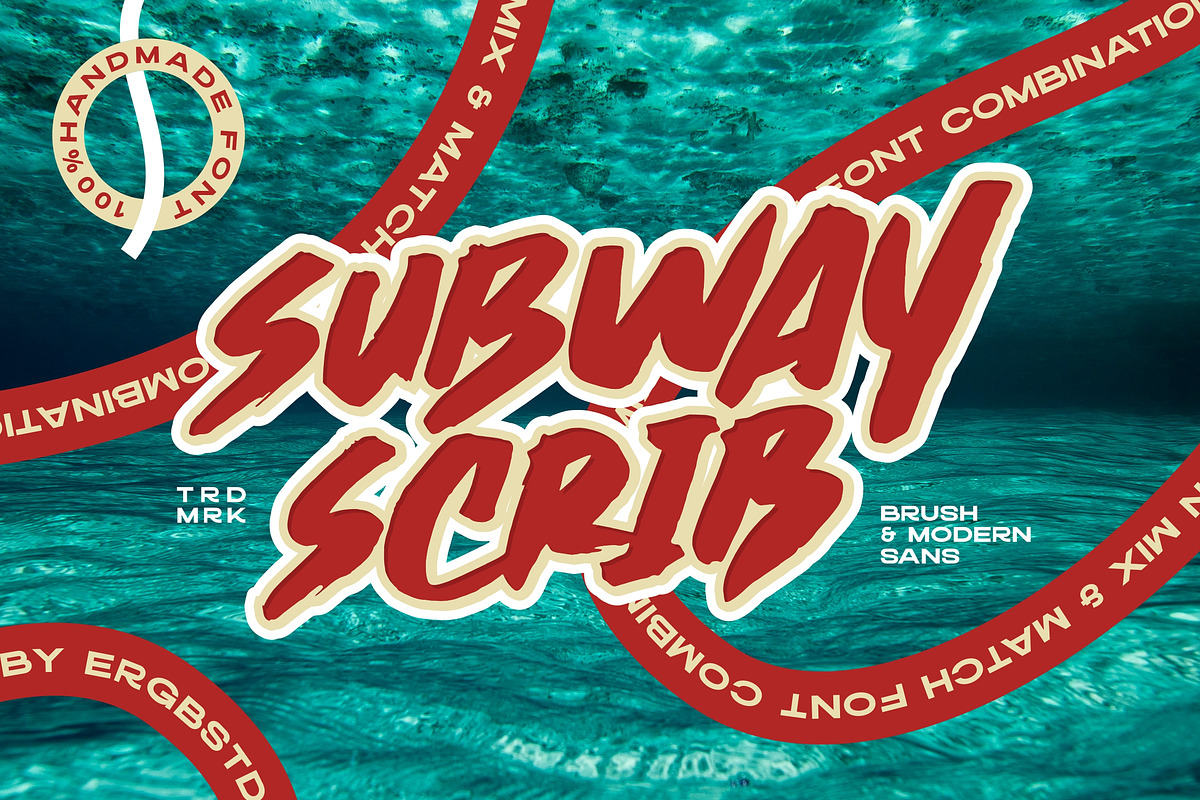 Subway Scrib - Font Duo, a Handwritten Font by ErgibiStudio (Photo 1 of 10)
