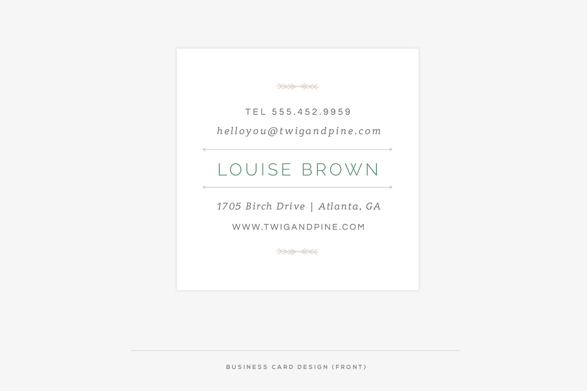Twig & Pine II Welcome Packet, a Stationery Template by Red Met Yellow Creative (Photo 6 of 11)