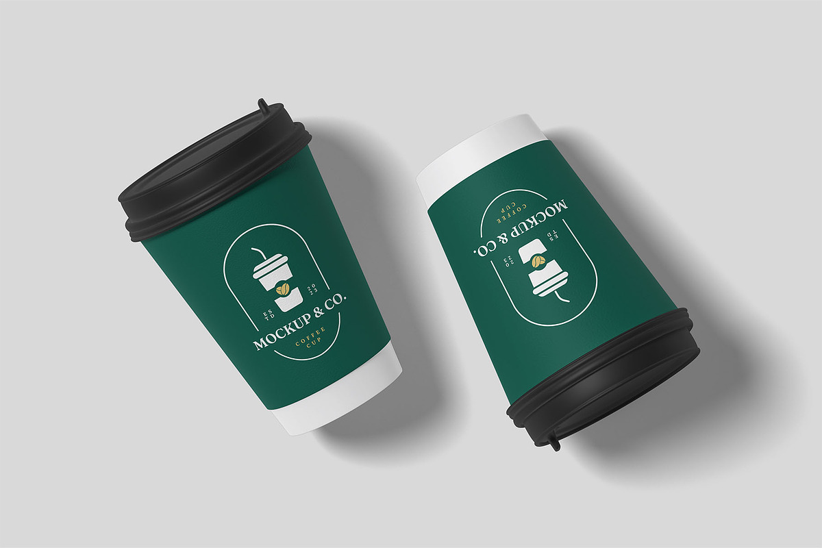 Paper Coffee Cup Mockups | Caffeine, a Cups & Container Mockup by Compositing Studio (Photo 12 of 20)