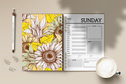 Sunflower Patterns Collection, a Pattern Graphic by ilonitta (Thumbnail 4 of 16)