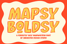 Mapsy Boldsy – Ugly Handwritten Font