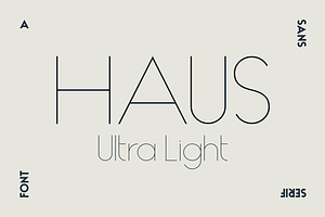 HAUS Sans Ultra Light