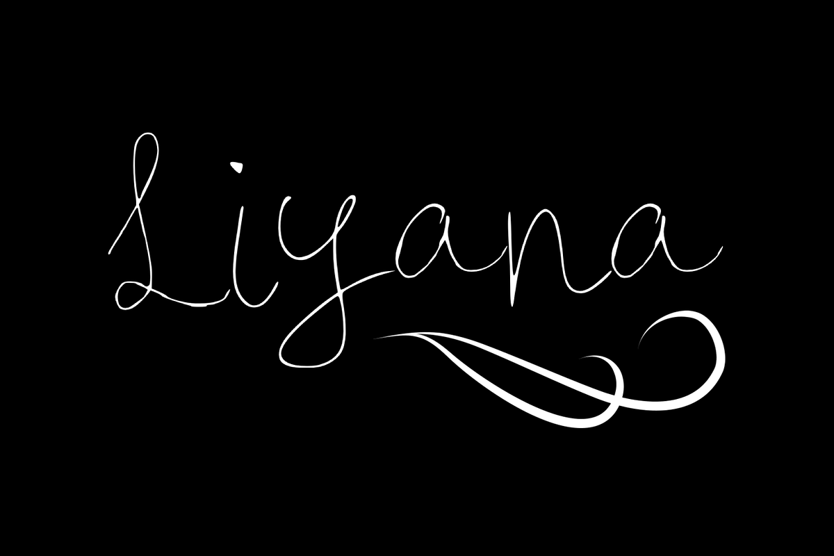Liyana Handwritten Script Font
