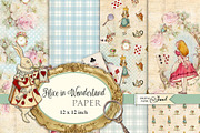 Alice in Wonderland Paper, an Illustration by helloPAPER (Thumbnail 2 of 3)