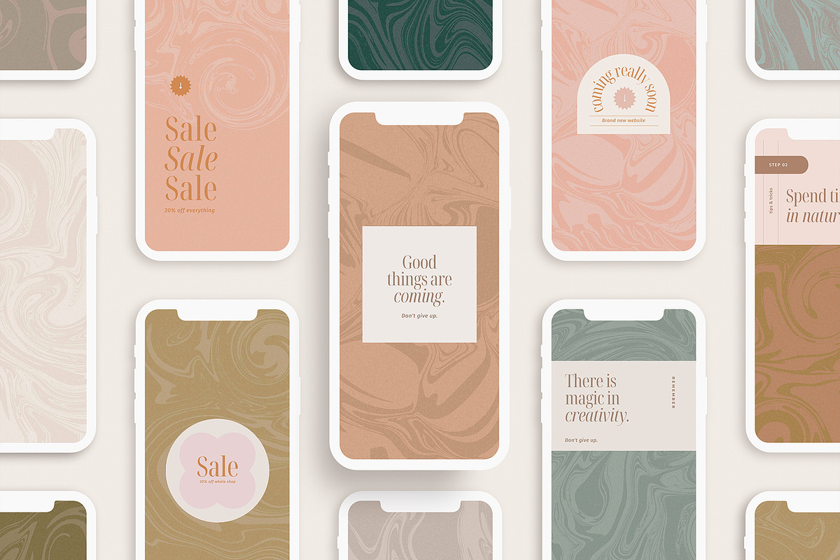 Subtle Marble Textures Vector & JPGS, a Texture Graphic by Basia Stryjecka (Photo 12 of 20)