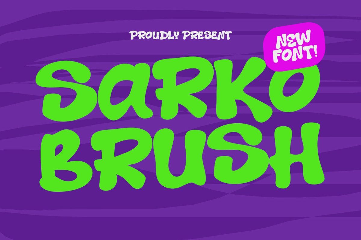 Sarko Brush, a Handwritten Font by Ideal Eksis (Photo 1 of 8)