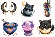 Halloween Girly Witch Vibes Clipart, an Illustration by OK Design (Thumbnail 4 of 5)