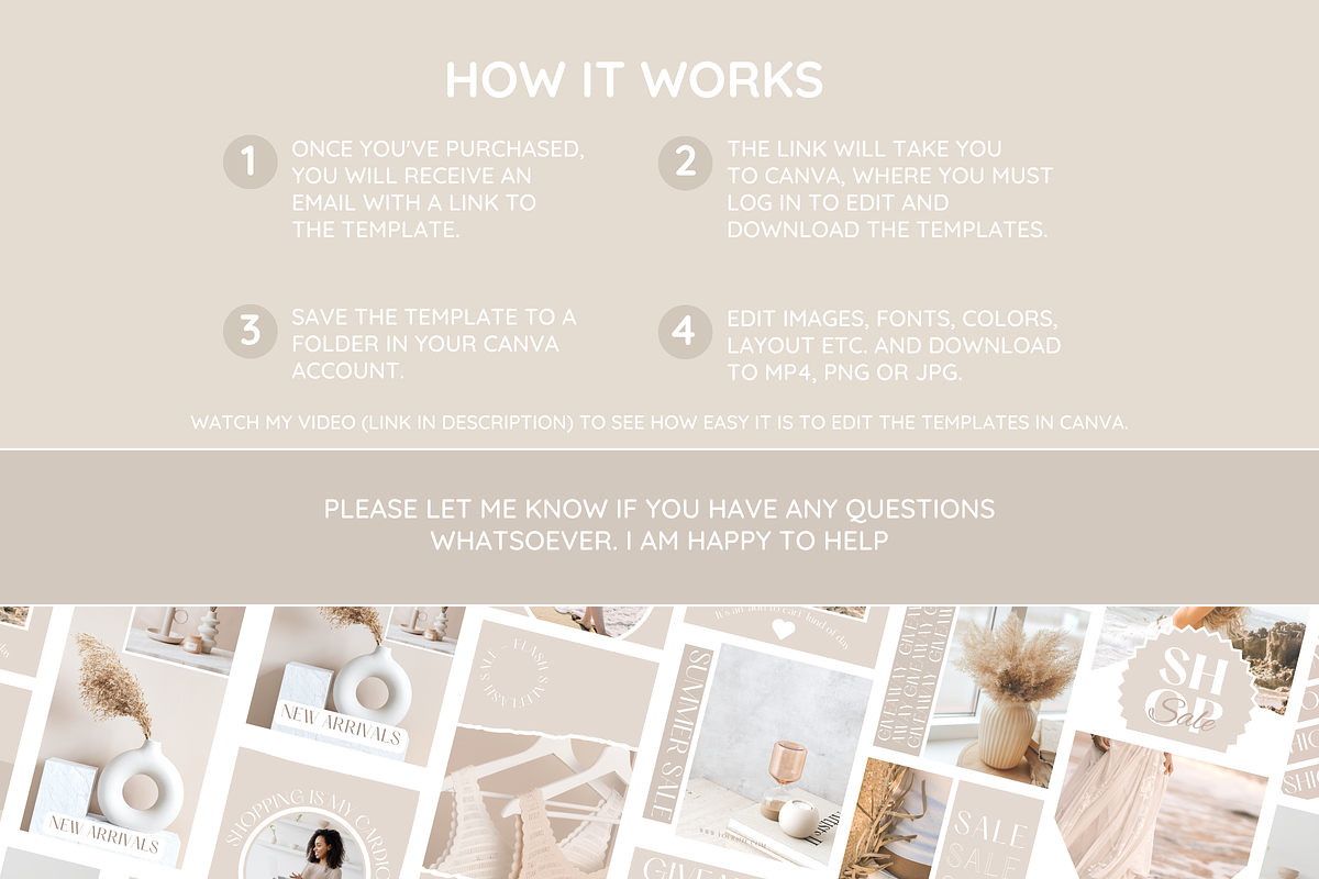 Light Beige Instagram Templates