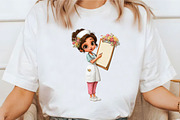 Whimsical Enjoy Nurse Girl Clipart, a Seasonal Illustration by designcity5 (Thumbnail 4 of 5)